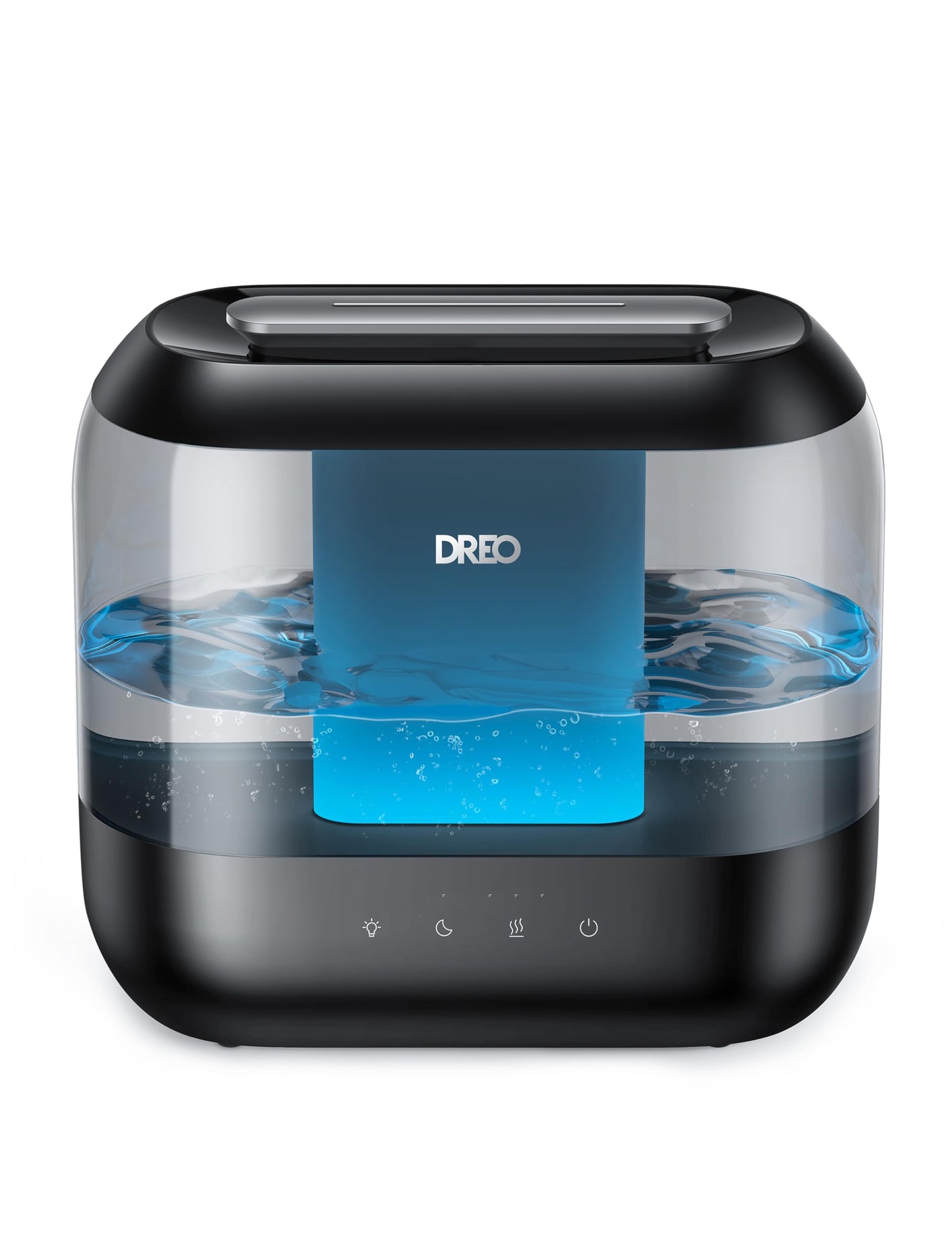 DREO Humidifiers for Bedroom, 4L Top Fill for Large Room, 36H Runtime [Ultra-Strong Mist Output] Quiet Cool Mist Air Humidifier for Baby Nursery, Plants, Night Light, Easy to Clean，Black 🍁 All In One Marketplace Canada