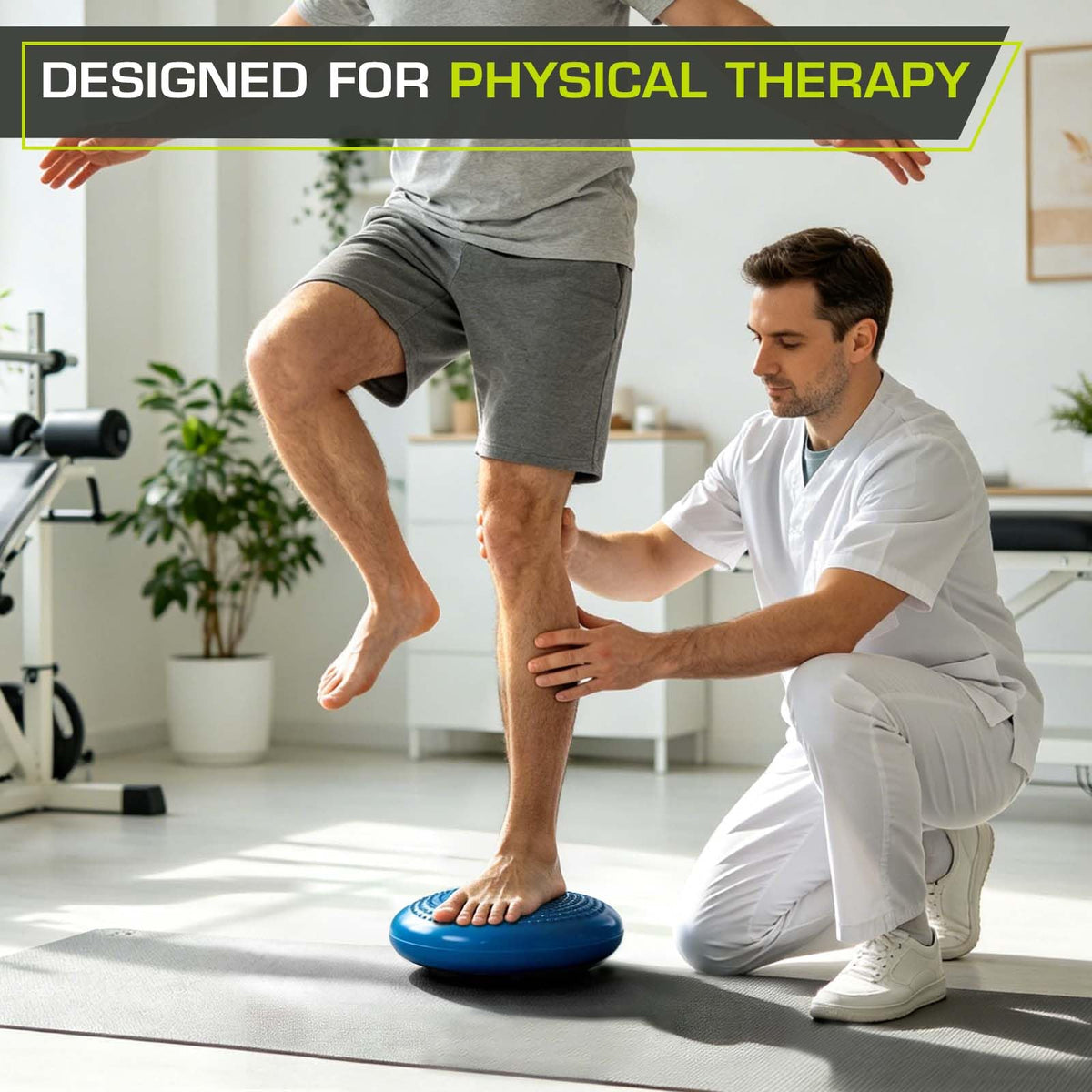 ProsourceFit Core Balance Disc Trainer, 14” Diameter with Pump for Improving Posture, Fitness, Stability