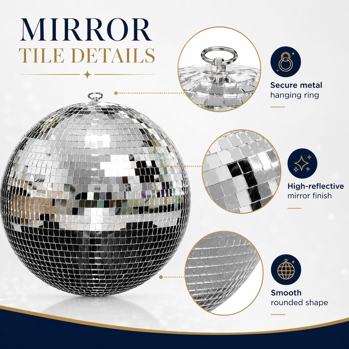 Youdepot 16-Inch Large Disco Ball Hanging Mirror Ball Decor 🍁 All In One Marketplace Canada