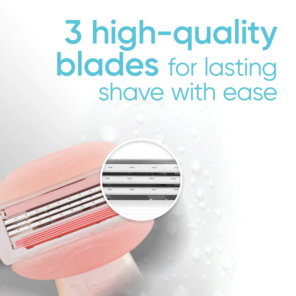 Gillette Venus Mini On The Go 1 Women's Razor Handle with 3 ComfortGlide White Tea Scent Blade Refills + 1 Travel Case, 1 Pack (Count of 5)