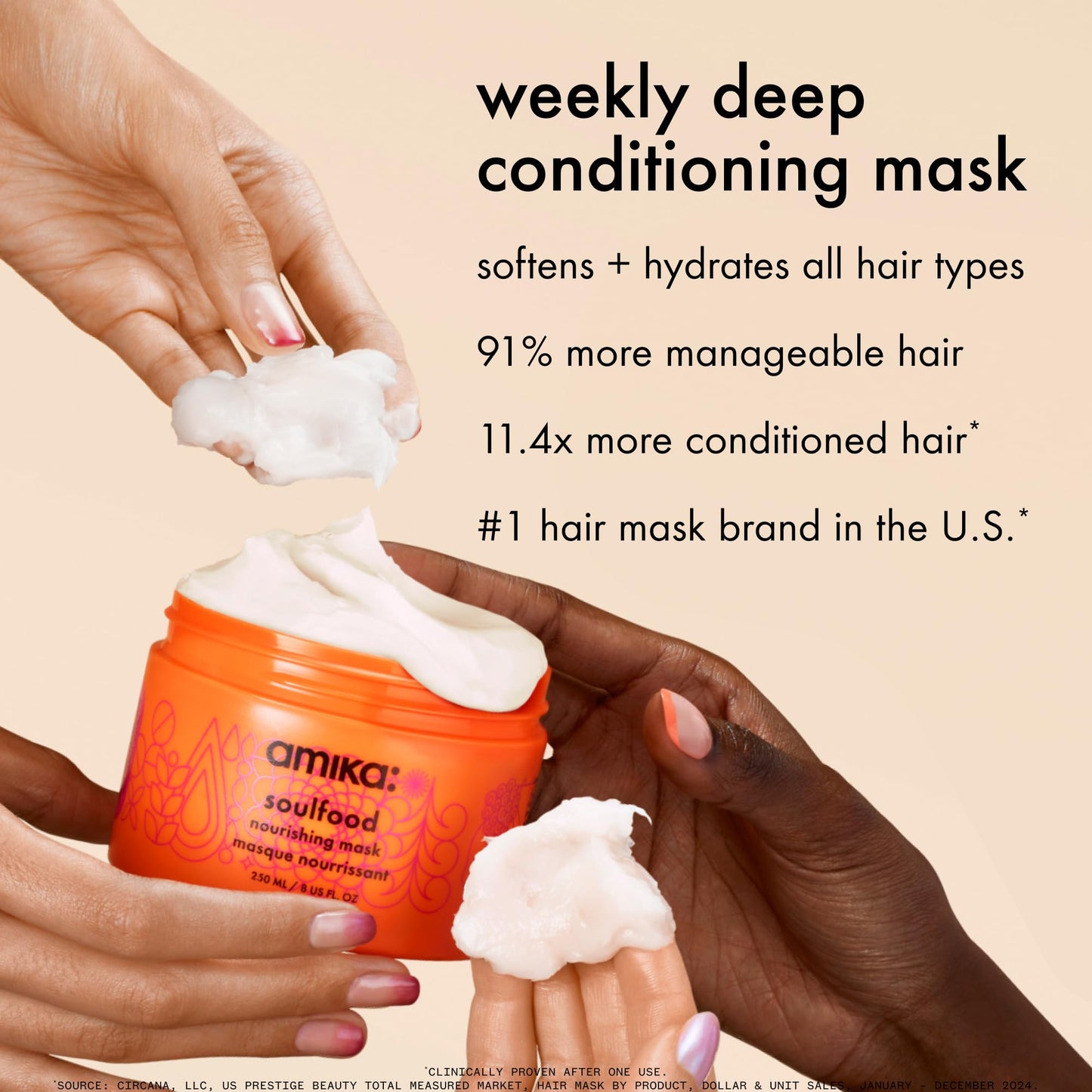 amika soulfood nourishing mask, 100ml Amika