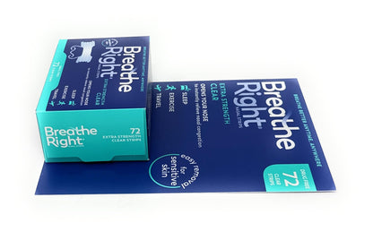 Breathe Right BR Clear Nasal Strips 72 Ct - Available at All In One Marketplace Canada
