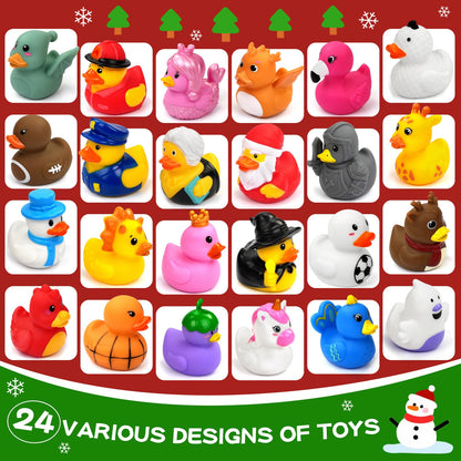 Advent Calendar 2026 Rubber Duck for Kids Toddler Baby 24 Days of Christmas Countdown Toys for Kids Boys and Girls Christmas Party Favors Gifts 🍁 All In One Marketplace Canada
