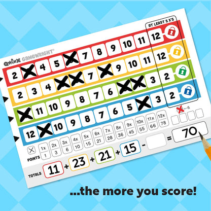 Gamewright Qwixx - A Fast Family Dice Game Multi-Colored, 5" Gamewright