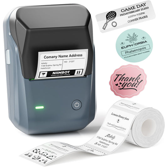 NIIMBOT B1 Label Maker Machine with Tape, Thermal Name Tag Sticker Printer