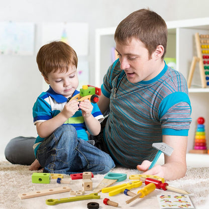 TONZE Kids Tool Set for Boys 3-5, Wooden Building Toy Gift Set 🍁 All In One Marketplace Canada