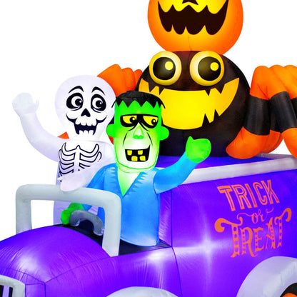 Camion gonflable d'Halloween Occasions de 3,2 m, 3,2 m de haut, multicolore