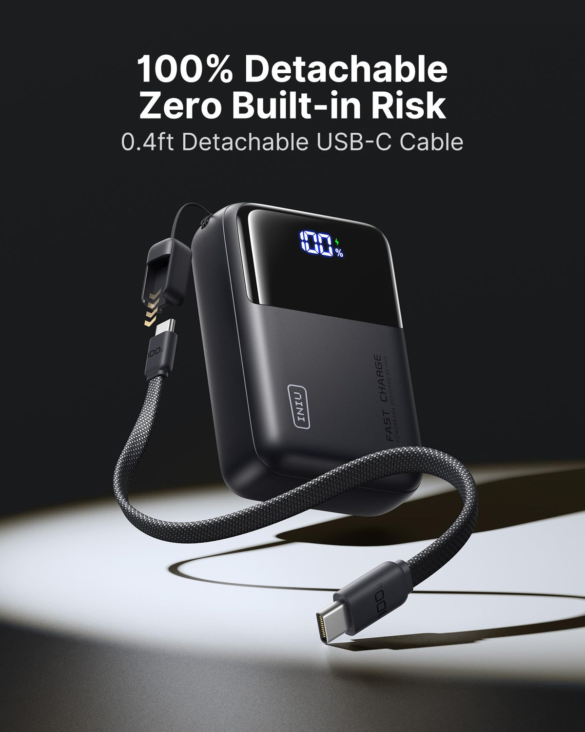 INIU Laptop Power Bank, Smallest 25000mAh 100W Fast Charging Battery Pack