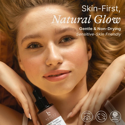 Self Tanning Drops - Natural & Organic Ingredients, Medium Face Tanning Drops to Add to Lotion, Moisturizing Bronzing Tanner for Face & Body, Toxin Free Tanner for Fake Tan - Available at All In One Marketplace Canada