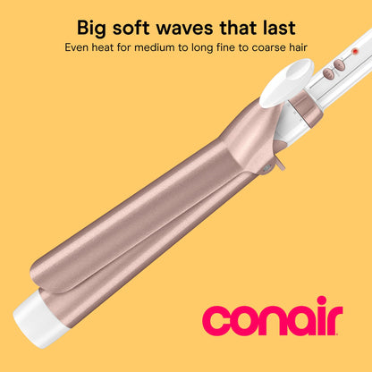 Conair Ceramic Long Barrel XL Curling Iron, 1 ½” Barrel Produces Classic Curls – for use on Medium and Long Hair, Hair Curler