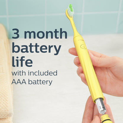 PHILIPS One By Sonicare Battery Toothbrush, Mango, Hy1100/02, 1 Count 🍁 All In One Marketplace Canada