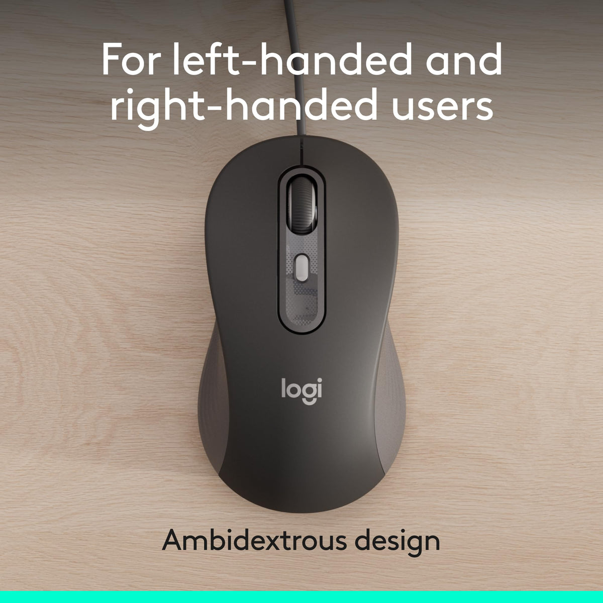 Logitech Signature for Business Wired M520 L Optical Mouse USB - Graphite