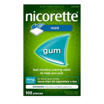 Nicorette Gum, Extreme Chill Mint, 4 mg, 105 Count