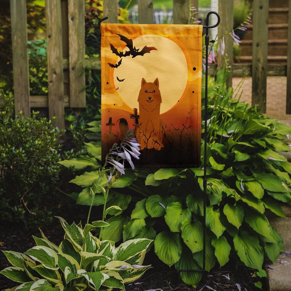 Drapeau de jardin Caroline's Treasures BB4288GF, motif chien d'ours de Carélie, Halloween, petit, multicolore