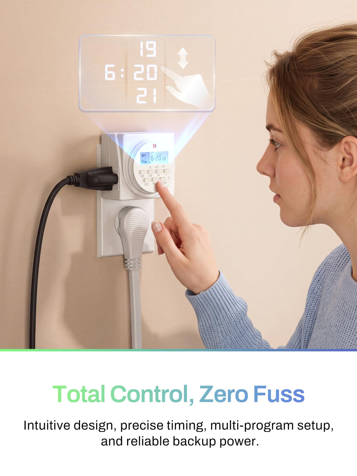 BN-LINK Indoor 7-Day Programmable Digital Timer Outlet, 2 Outlets, 2 Pack 🍁 All In One Marketplace Canada