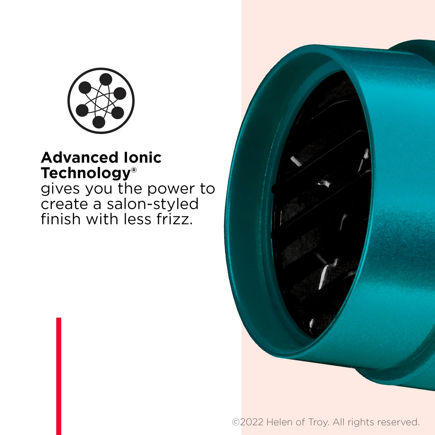 Revlon RV544FBLF Advanced Ionic Technology™ Hair Dryer with Diffuser, Powerful, Hair Dryer with Concentrator, Quick Dry, Lightweight, 2 Heat/Speed Settings, Less Frizz, Shiny and Smooth Hair, Blue - Available at All In One Marketplace Canada
