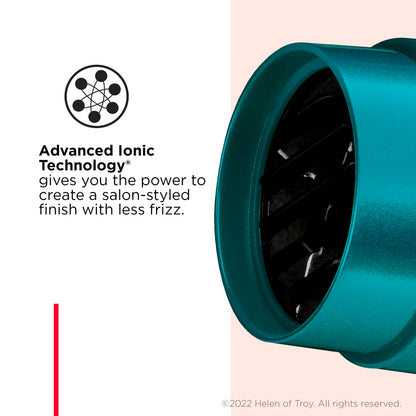 Revlon RV544FBLF Advanced Ionic Technology™ Hair Dryer with Diffuser, Powerful, Hair Dryer with Concentrator, Quick Dry, Lightweight, 2 Heat/Speed Settings, Less Frizz, Shiny and Smooth Hair, Blue - Available at All In One Marketplace Canada