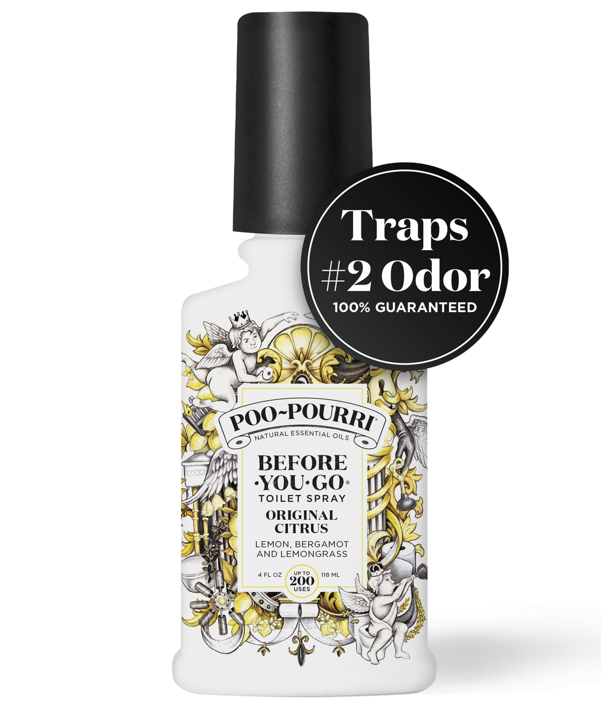 Poo-Pourri Before-You- go Toilet Spray, 4 Oz, Original Citrus