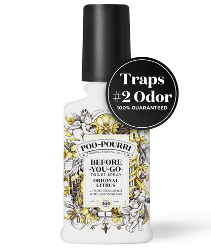 Poo-Pourri Before-You- go Toilet Spray, 4 Oz, Original Citrus