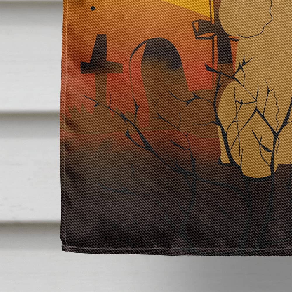 Caroline's Treasures BB4335CHF Halloween Poodle Tan Flag Canvas House Size, Large, Multicolor