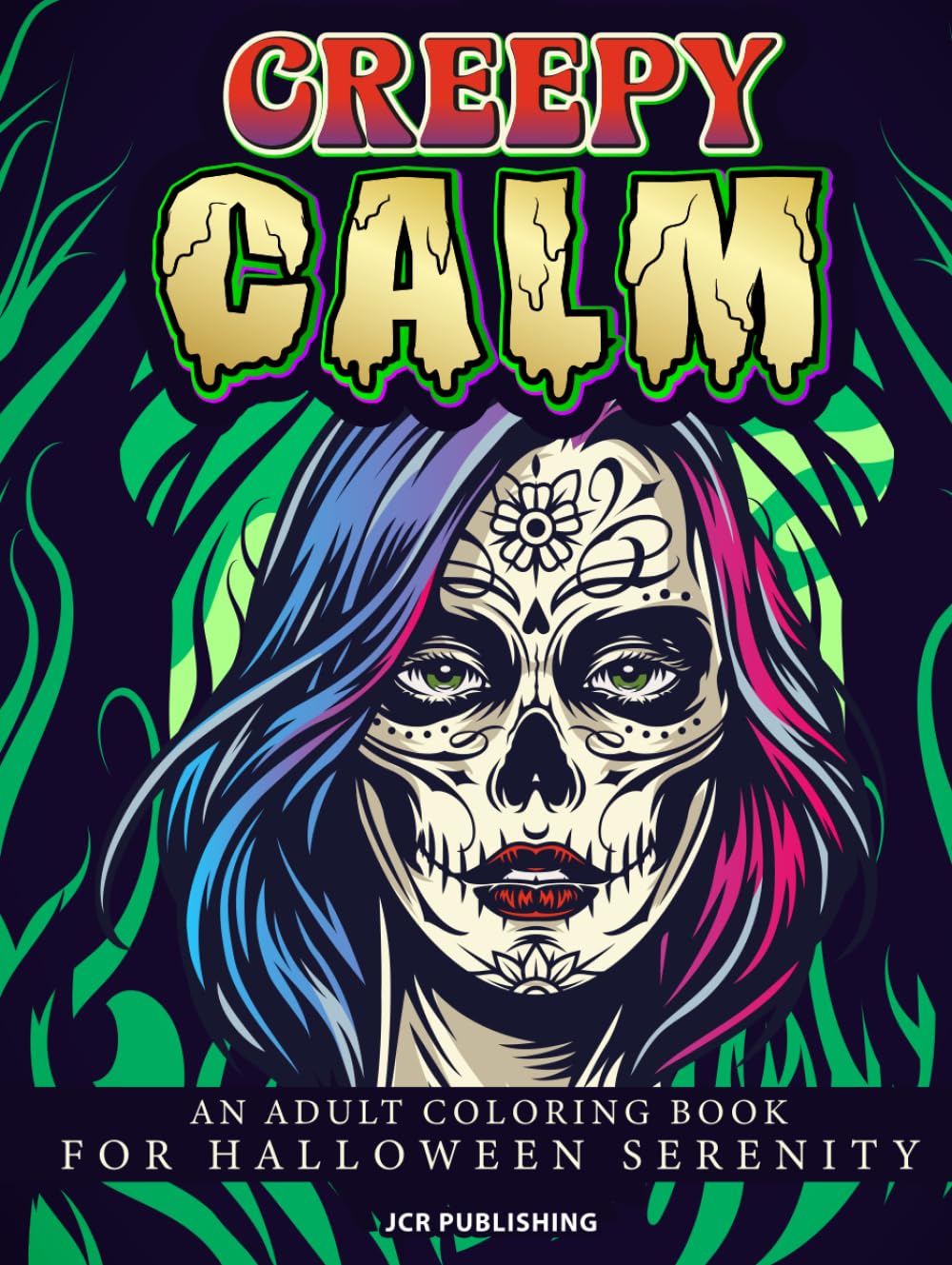 Calme effrayant : un livre de coloriage pour adultes pour une sérénité d'Halloween