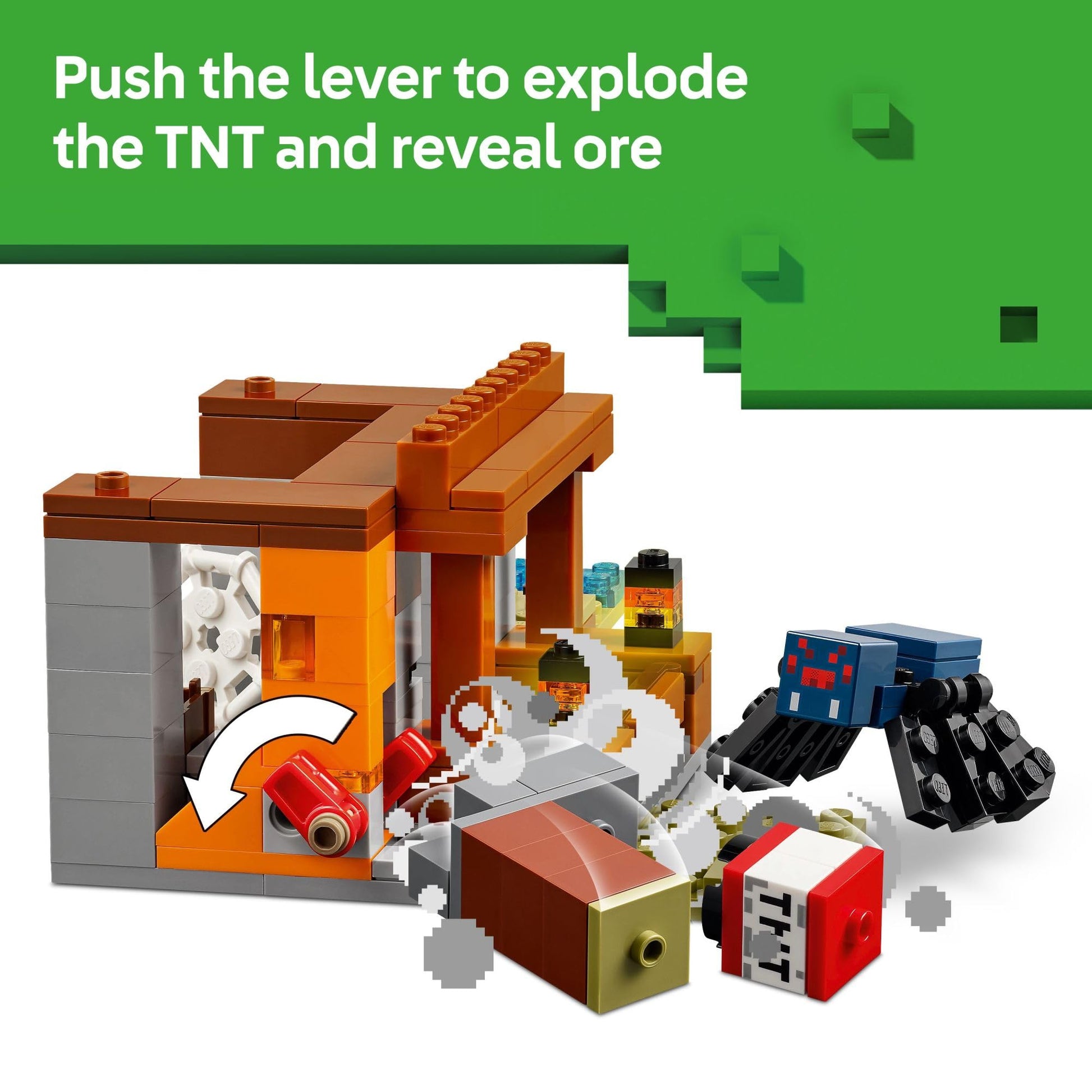 LEGO Minecraft The Armadillo Mine Expedition Toy Figures and Playset - Building Minecraft Toy for Kids, Boys and Girls, Ages 8+ - with Gaming Figures for Pretend Play - Gift Idea for Birthdays - 21269 LEGO