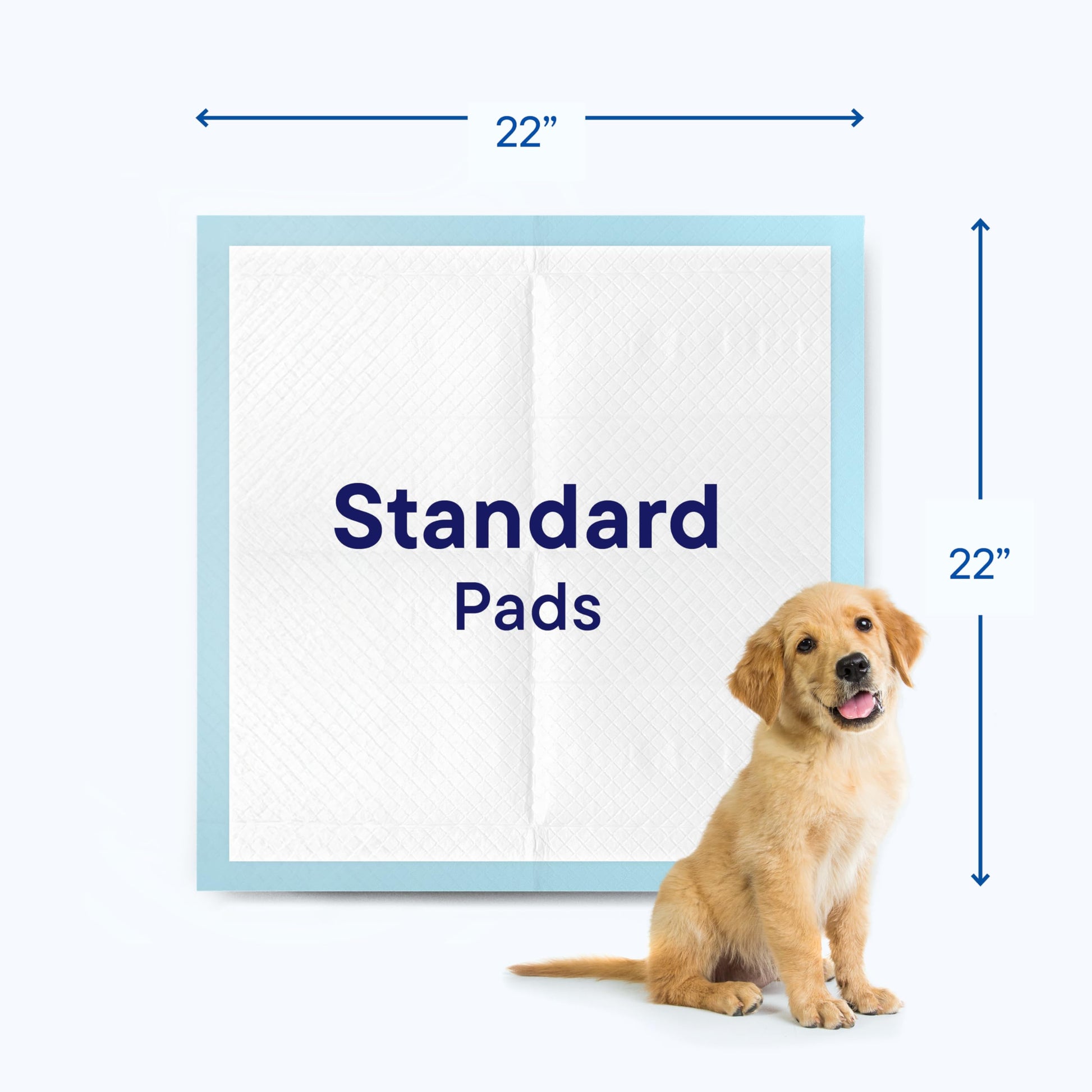 Puppy Pads Pet Pee Pads for Dogs & Puppy Training - 100 Count - Potty Pads for Dogs 22" x 22" Leak-Proof Dog Pee Pads - Quick-Dry Surface - Heavy Duty Absorbent Disposable Dog Wee Pad Bulk Pack Stack Man