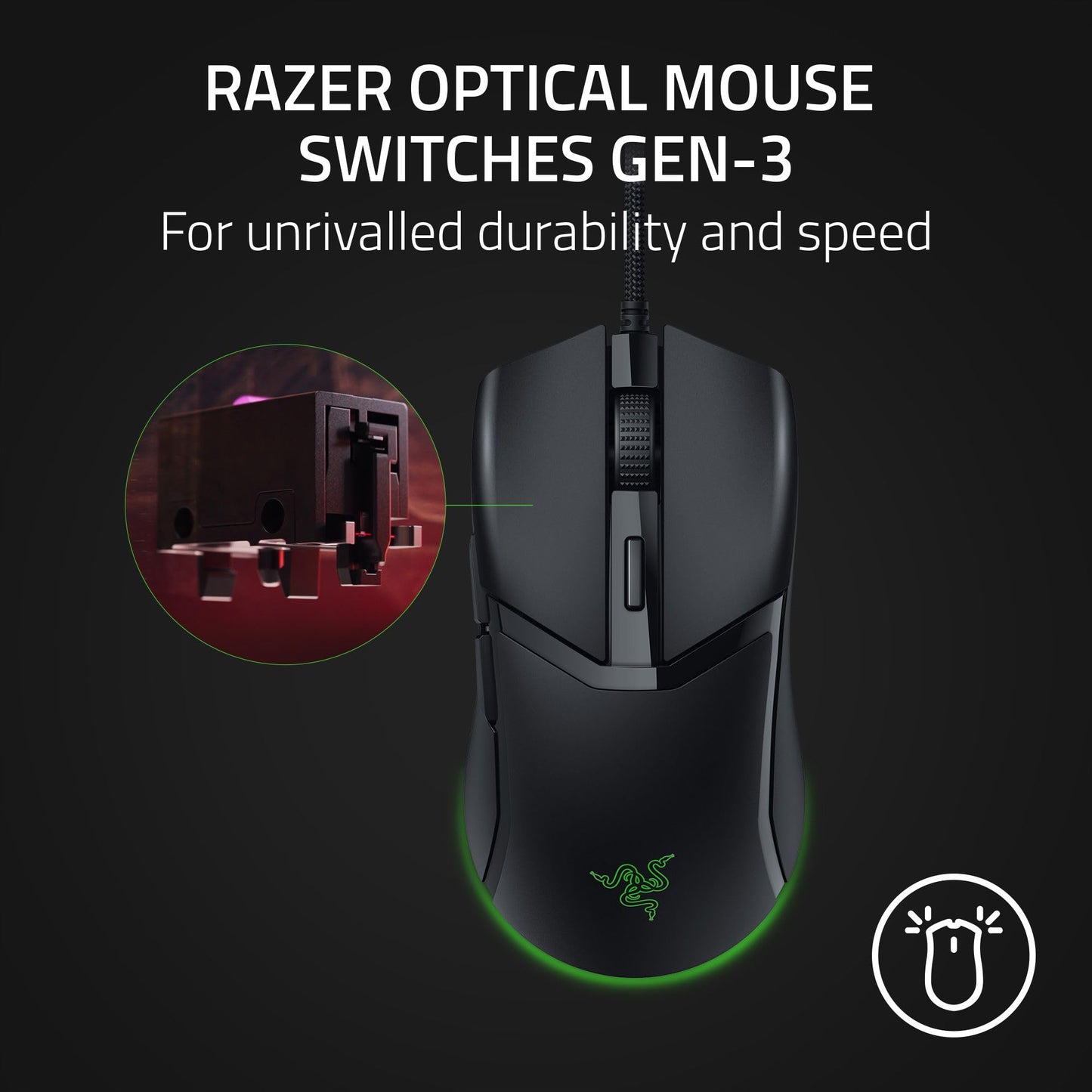 Razer Cobra Wired Gaming Mouse, Gen-3 Optical Switches, 58g, Black 🍁 All In One Marketplace Canada