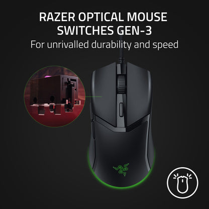 Razer Cobra Wired Gaming Mouse, Gen-3 Optical Switches, 58g, Black 🍁 All In One Marketplace Canada