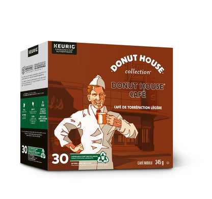 Donut House Collection Light Roast K-Cup Coffee Pods, 30 Count For Keurig Coffee Makers