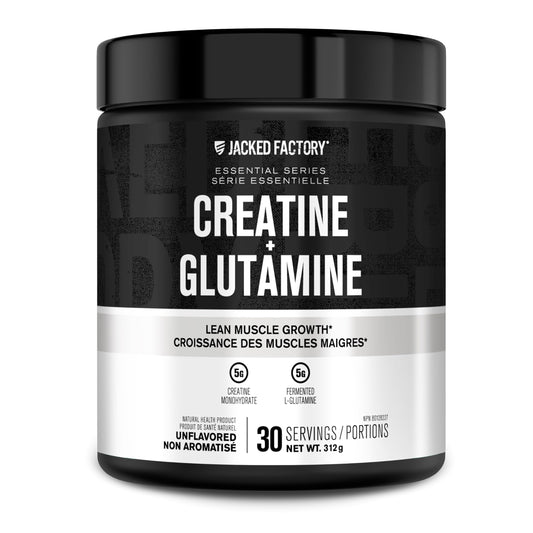 Creatine + Glutamine - Canadian-Owned Supplement with L-Glutamine - 30 Servings