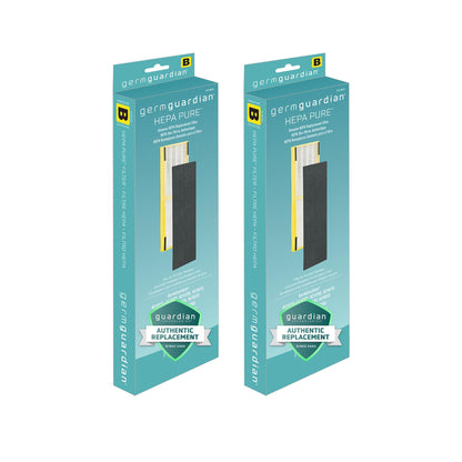 Germ Guardian FLT48252PK HEPA Genuine Air Purifier Replacement Filter B Multi-Pack for GermGuardian AC4300BPTCA, AC4900CA, AC4825, AC4825DLX, AC4850PT, CDAP4500BCA, CDAP4500WCA and More, 2-Pack germguardian