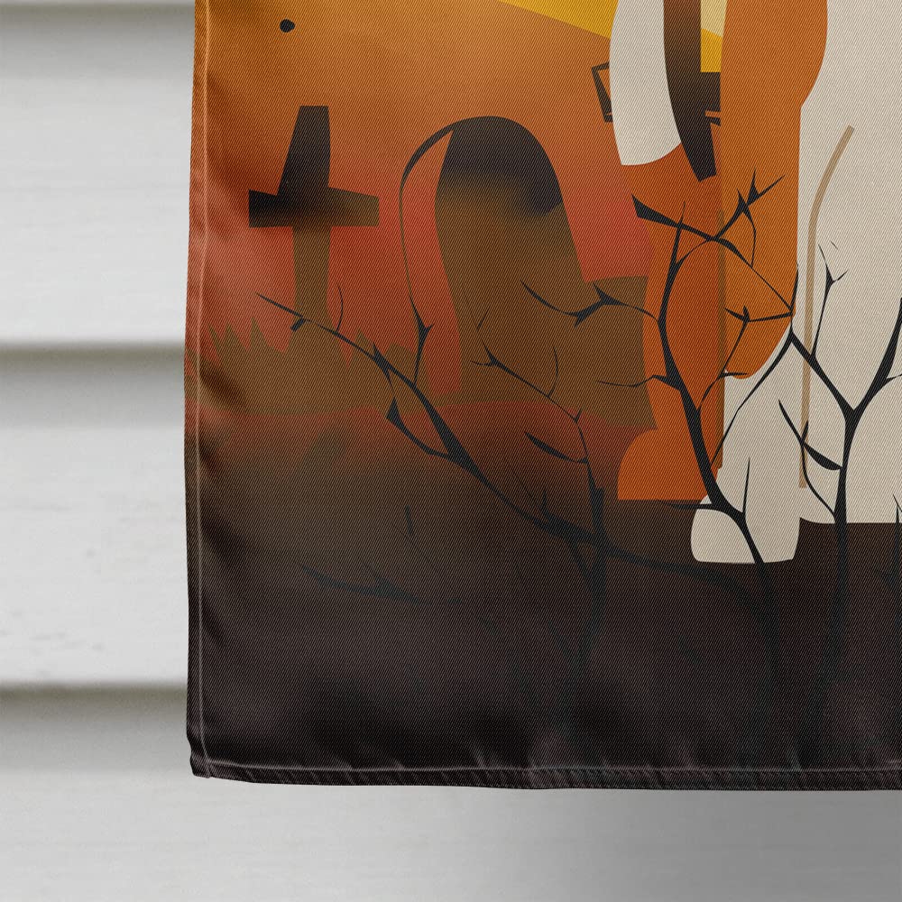 Caroline's Treasures BB4376CHF Halloween English Foxhound Flag Canvas House Size, Large, Multicolor