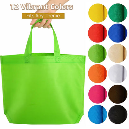 Nicunom 60 Pack Non-Woven Party Favor Bags, Colorful Reausable Gift Bag With Handles Tote Bags Bulk Reusable Grocery Bag for Birthday Christmas 🍁 All In One Marketplace Canada