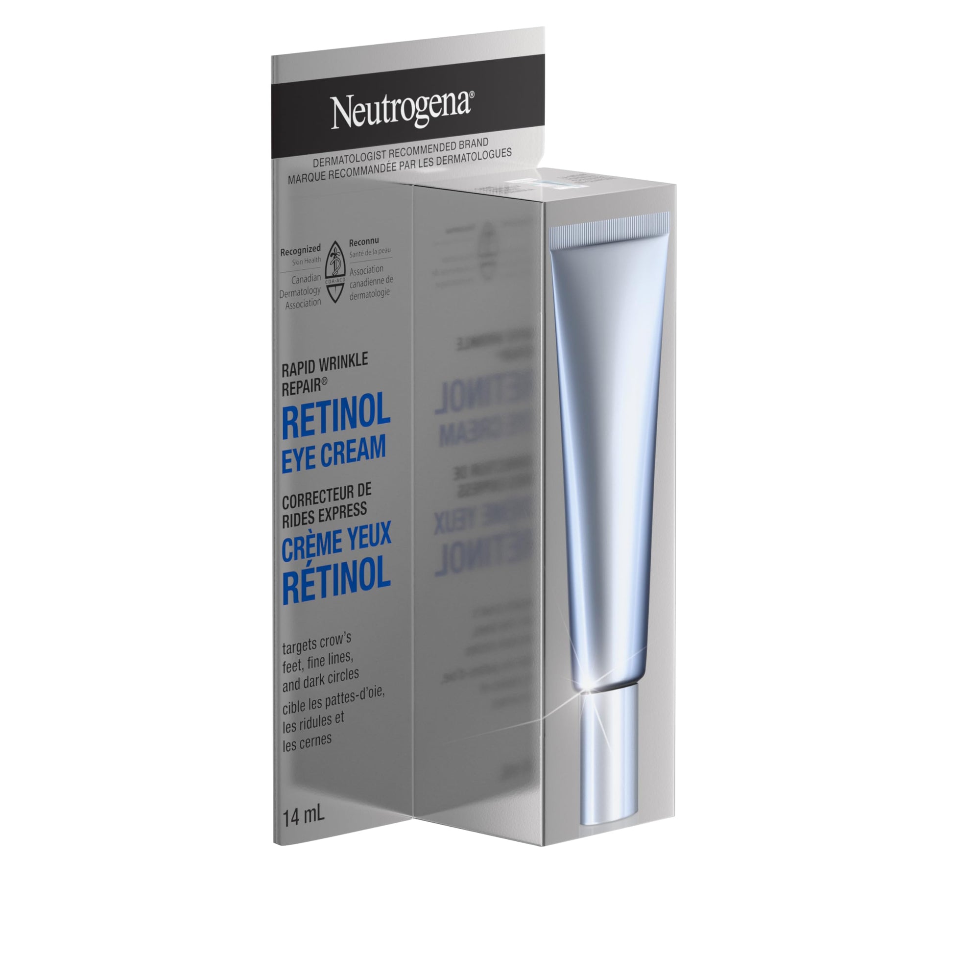 Neutrogena Rapid Wrinkle Repair Regenerating Cream - Retinol Face & Eye Moisturizer - Hyaluronic Acid Serum - 14 mL Neutrogena