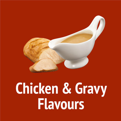 Friskies Party Mix Cat Treats, Gravy-Licious Crunch Chicken 510g (3 Pack) Friskies