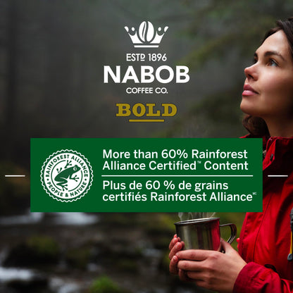 Nabob Bold Full City Dark 100% Compostable Pods, 56 Pods - Available at All In One Marketplace Canada