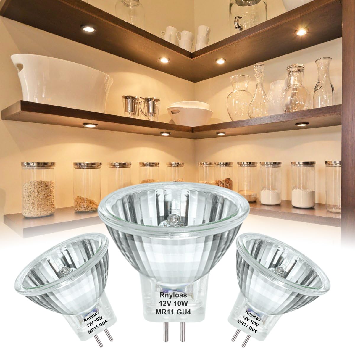 Rnyloas MR11 Halogen Bulb GU4 Base 12V 10W 2800K Warm White for Track Light 🍁 All In One Marketplace Canada