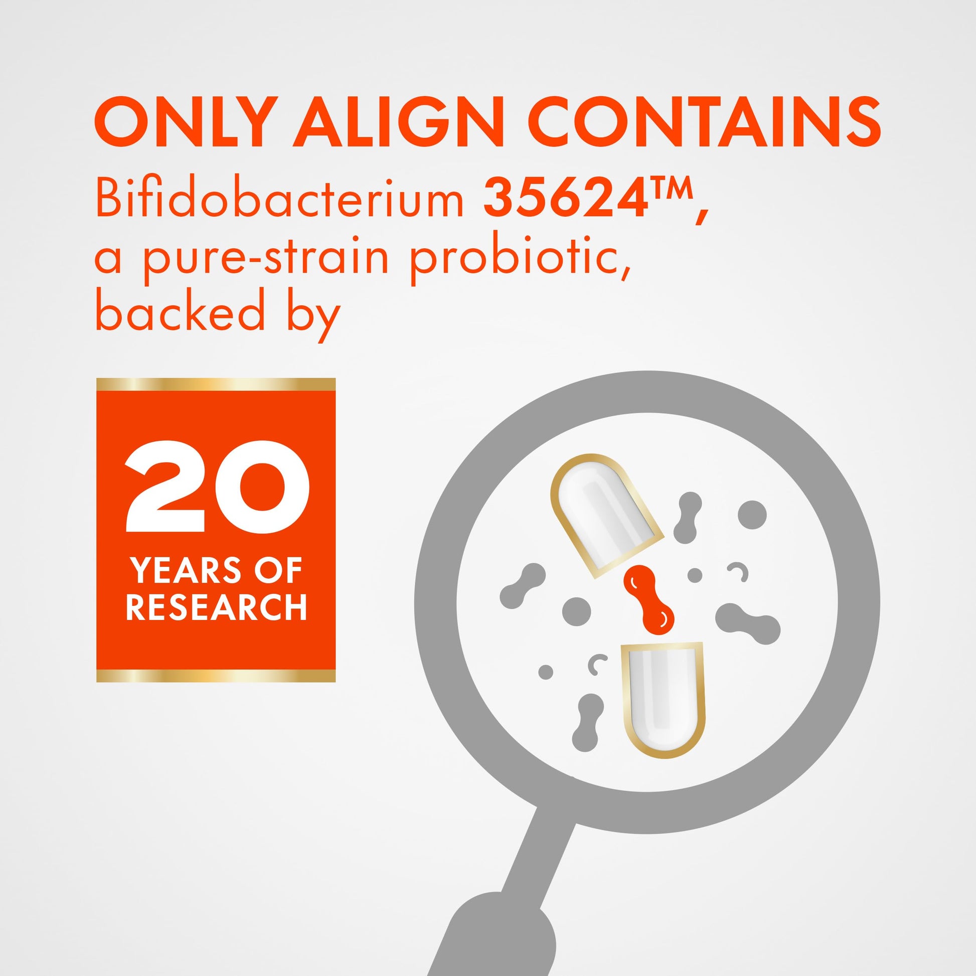 Align Advanced Probiotic Digestive Support, IBS Symptom Relief: Gas, Abdominal Discomfort, Bloating, Helps Healthy Intestinal Flora for Women & Men, 21 Capsules - Available at All In One Marketplace Canada