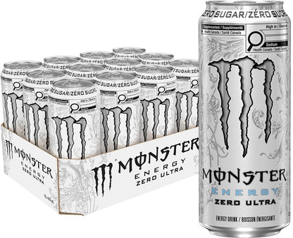 Monster Energy Zero Ultra, 473mL Cans, 12-Pack