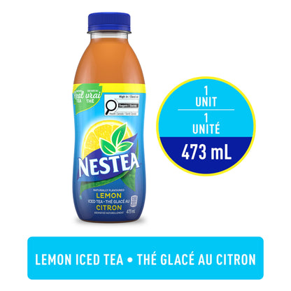 Nestea Naturally Flavoured, Lemon Iced Tea, 473mL, 12 Count Nestea