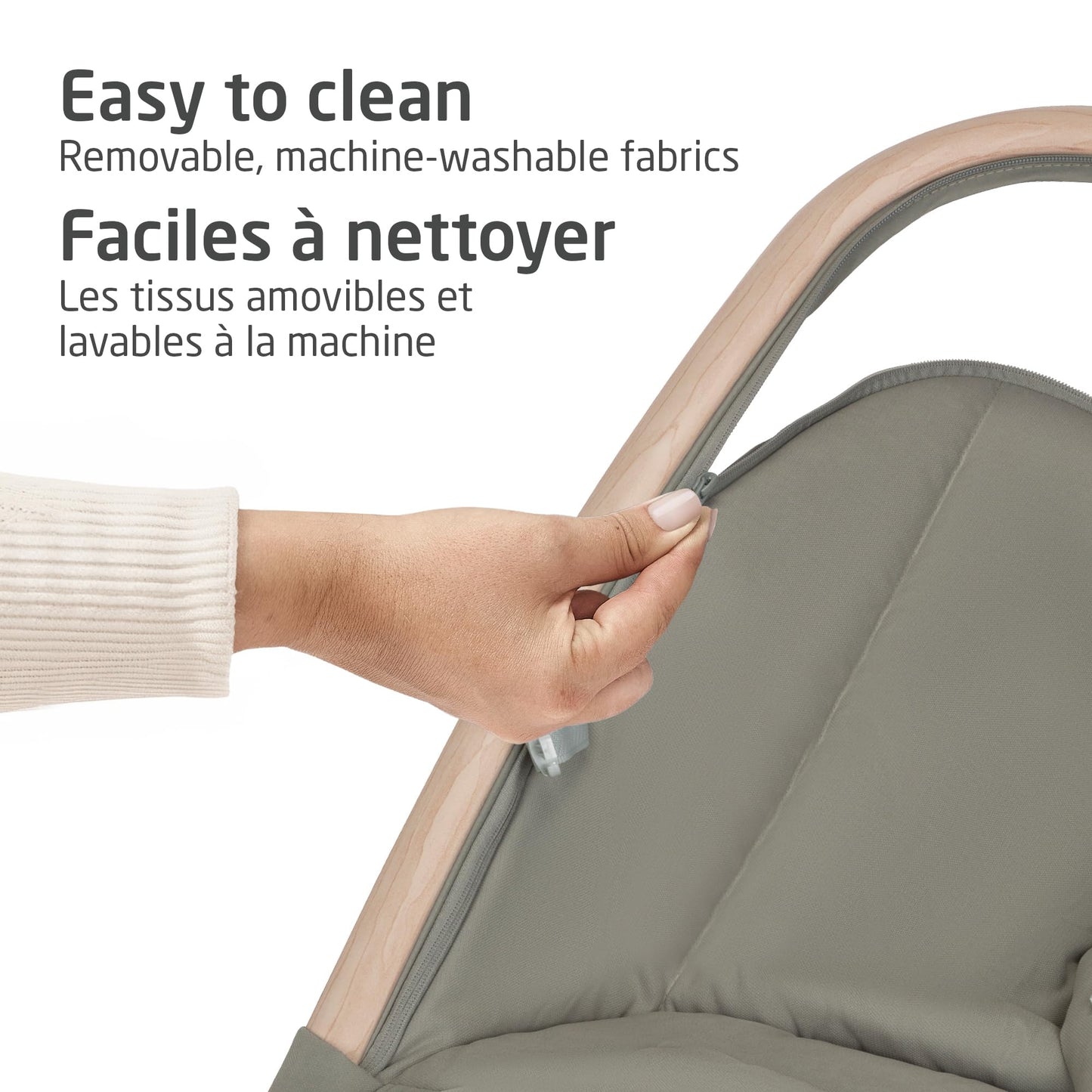 Maxi-Cosi 2-in-1 Kori Rocker, folds flat, travel, washable fabrics, Classic Green Maxi-Cosi