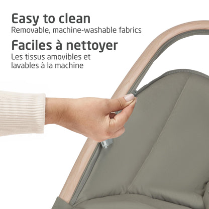 Maxi-Cosi 2-in-1 Kori Rocker, folds flat, travel, washable fabrics, Classic Green Maxi-Cosi