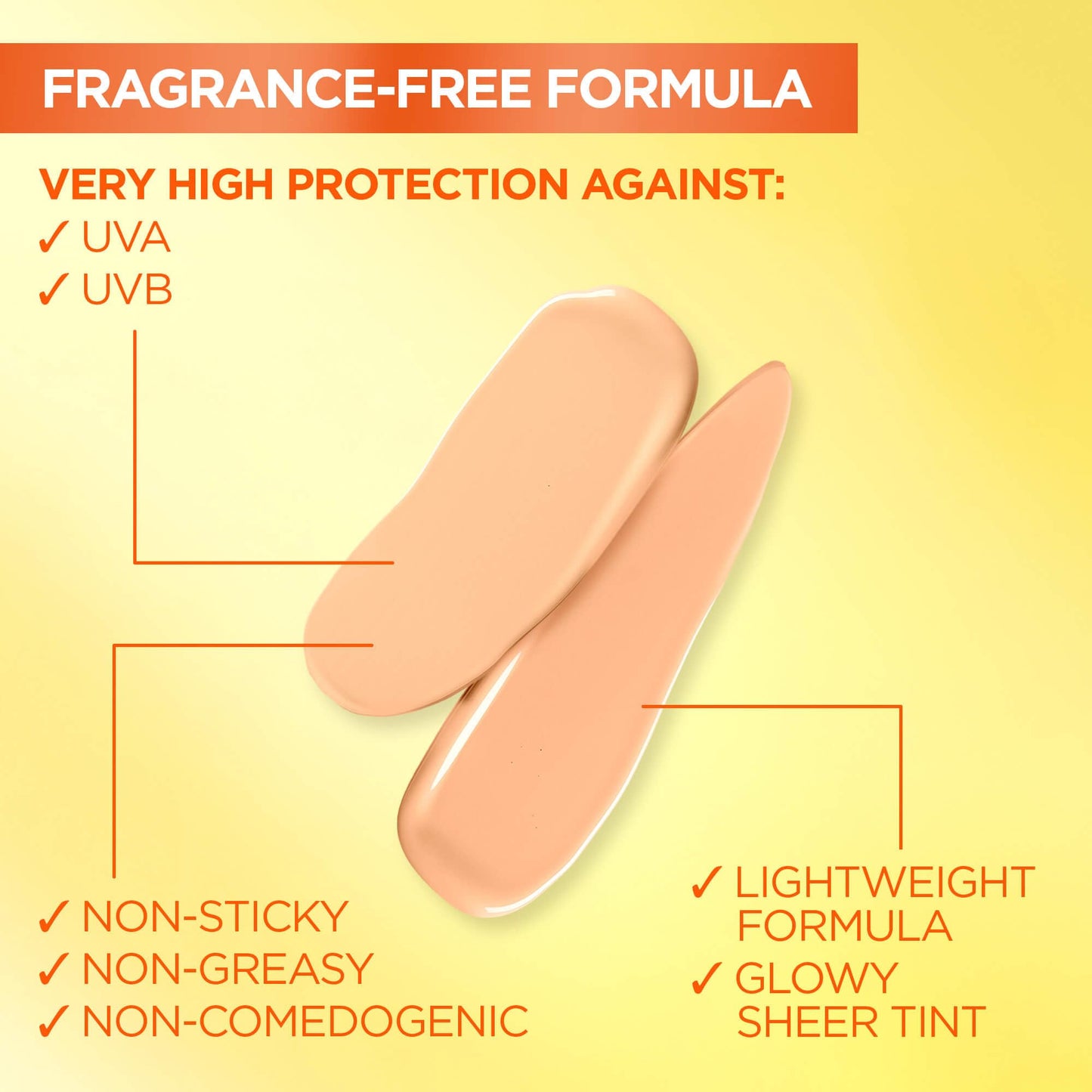 Garnier Vitamin C Daily UV Sunscreen Moisturizer SPF 50+, Brightening Glow Fluid for All Skin Tones, 50 mL