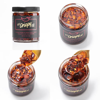 Hot Crispy Oil Original – All-Natural Blend with Fried Shallots, Garlic & Chili Peppers, 170g