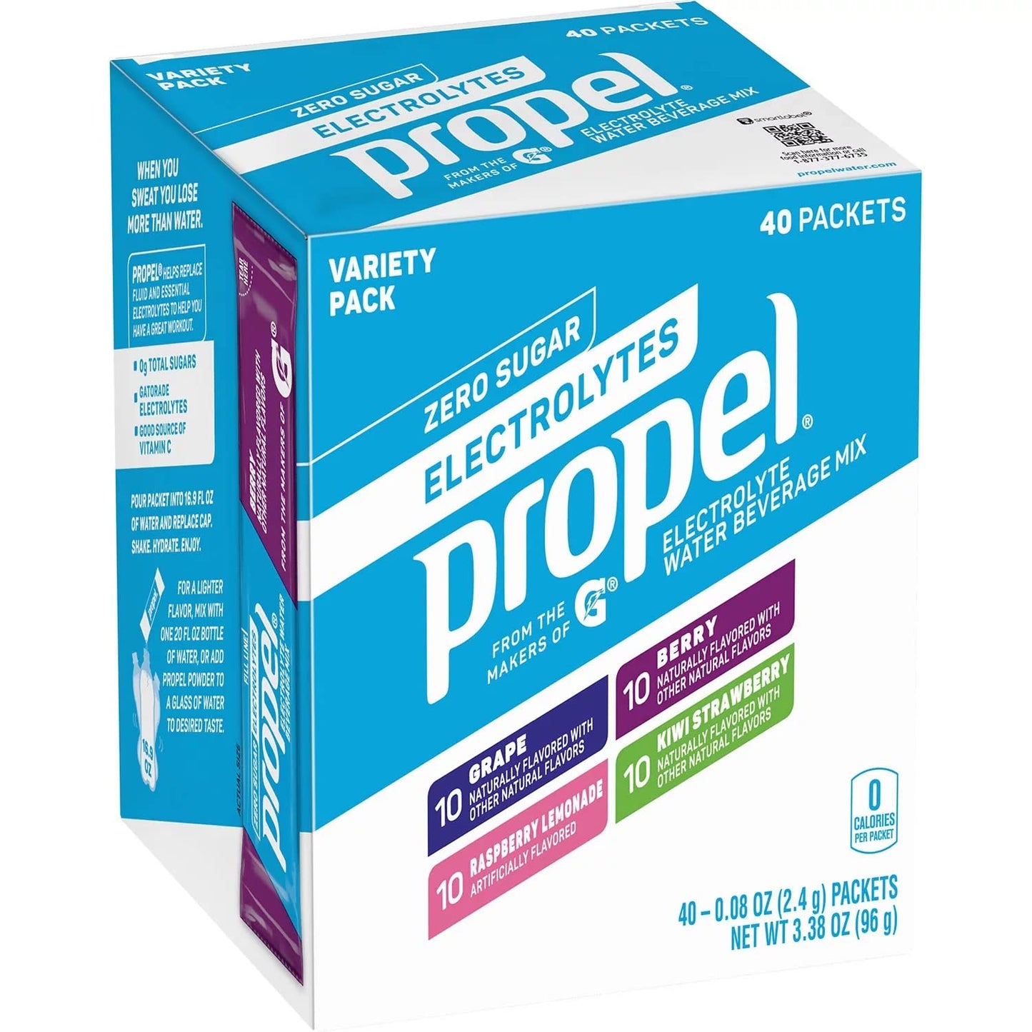 Propel Electrolyte Powder Variety Pack - 40 Packets
