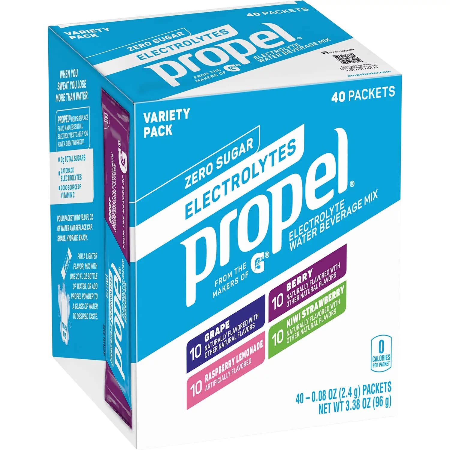 Propel Electrolyte Powder Variety Pack - 40 Packets