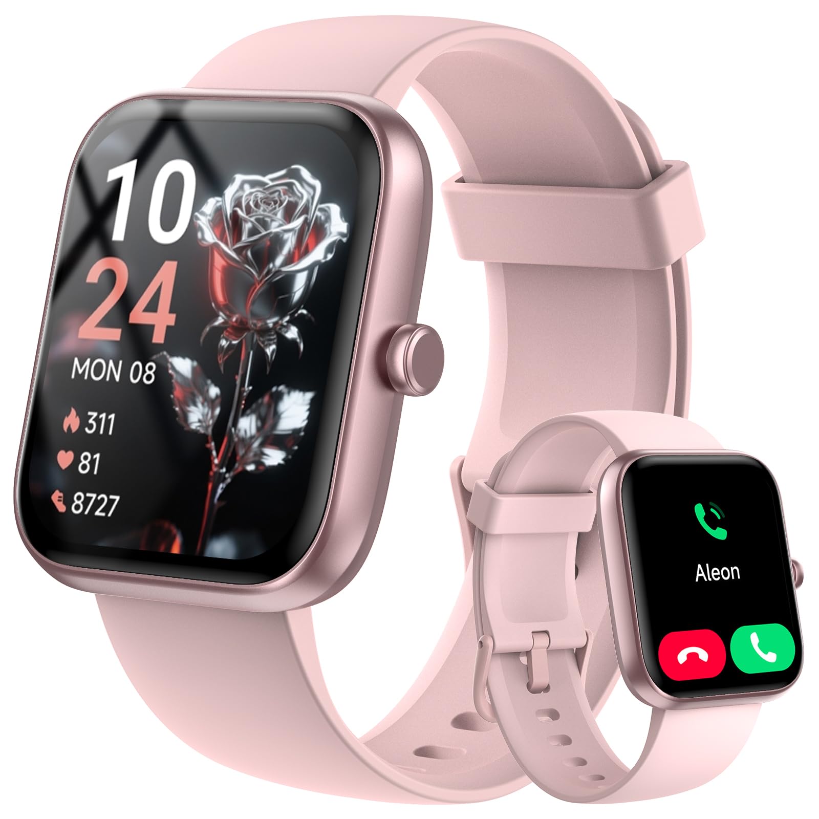 Smart Watch for Men Women with Bluetooth Call,Alexa Built-in Smartwatch,1.83"DIY Dial Fitness Watch with Sleep Heart Rate SpO2 Monitor,100+ Sport Mode,IP68 Waterproof Watch Compatible with Android iOS - Available at All In One Marketplace Canada