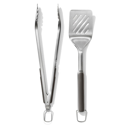 OXO Good Grips Grilling Tools, Tongs and Turner Set, Black OXO