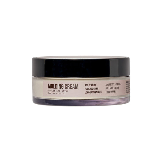 AG Care Molding Cream Pâte coiffante sculptante – Pommade crème légère pour une fixation flexible, de la texture et une brillance soignée, 75 ml